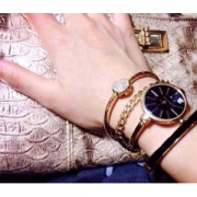 ANNE KLEIN 安妮·克莱因 AK/1470 女款时装腕表手镯套装