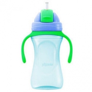 pigeon 贝亲 DA107 儿童双耳PPSU吸管杯 400ml *3件