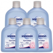 sanosan 哈罗闪 婴儿柔润护肤乳 50ml*5瓶装 39.9元包邮