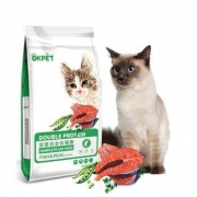 okpet宠物猫粮双蛋白全期全价猫粮500g*3件
