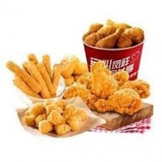 凤祥食品 鸡翅 翅根 炸鸡 炸鸡家庭桶半成菜品 黄金鸡棒香辣翅根乐享鸡块盐酥鸡 4袋共1.9kg *2件