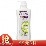 京东PLUS会员： CLEAR 清扬 去屑控油平衡型洗发露 500ml *3件