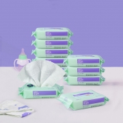 棉十八（Just Cotton Life）婴儿手口湿巾 20抽*10包*4件