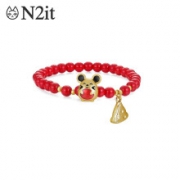 N2IT 老鼠奶酪 女士手链