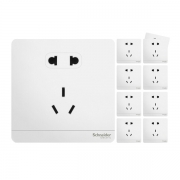 Schneider Electric 施耐德 绎尚系列 E83426 五孔插座 10只装 199.45元包邮