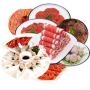 滑嘟嘟 火锅涮肉套餐 肥牛/虾滑/牛肉/毛肚等九种食材 1400g