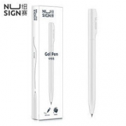 NUSIGN 纽赛 NS552 转动式中性笔 0.5mm 净白 *3件