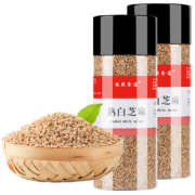 白芝麻即食熟芝麻200g*2罐 12.8元包邮 （买2件 低至5.3元/罐）