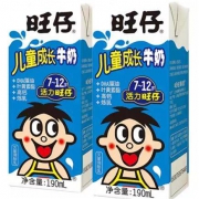 限地区：旺旺 旺仔牛奶 原味儿童成长牛奶 190ml*12 *4件