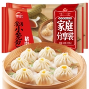 16点开始：思念 开封灌汤风味猪肉小笼包 450g*2 36只