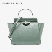 CHARLES＆KEITH CK2-50780937 金属扣手提单肩包