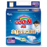 京东PLUS会员：GOO.N大王 甜睡系列 环贴式婴儿纸尿裤 XL24片 44.05元（需用券）