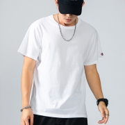 百亿补贴：CHAMPION 冠军 春夏纯色纯棉短袖T恤 男女情侣装 刺绣小C标 百搭 圆领上衣