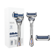 Gillette 吉列 SKIN 云感 手动剃须刀套装 1刀架+2刀头（赠洁面 20g*5） 84.9元