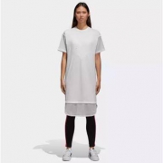 阿迪达斯 三叶草CLRDO TEE DRESS女装 经典短袖 运动连衣裙 CE4133