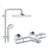 23日10点:GROHE 高仪 27389002+342270002 双花洒淋浴套装 带下出水