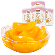 林家铺子！25年大牌~冰糖黄桃罐头4罐 券后￥14.9