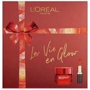 L'OREAL PARIS 巴黎欧莱雅 La Vie En Glow 光耀人生 美妆礼盒（红参面霜50ml+小黑管口红#347）