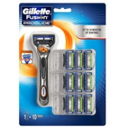 1刀架+10刀头：Gillette 吉列 锋隐致顺 男士剃刀套装