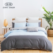佳佰 溪川 全棉水洗棉床品四件套 200*230cm