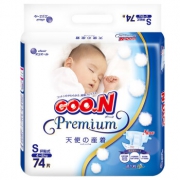 GOO.N 大王 天使系列 婴儿纸尿裤 S74片 *2件 +凑单品 238.1元包邮（需用券，合119.05元/件）