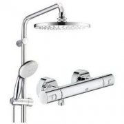 31号：GROHE 高仪 27389002+32449002 恒温淋浴花洒套装（短杆）