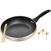 Midea 美的 MP-CJ24Fry302 麦饭石不粘锅 金色 24cm 19.5元包邮（前500名）