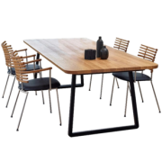 QiCHo 铁艺实木办公电脑桌 120*60*75*3cm 284元包邮（需用券）