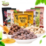 韩国进口 汤姆农场 蜂蜜黄油味扁桃仁 35g*9包 9种口味可选