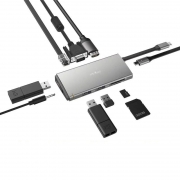 贝戋马户 十合一Type-C拓展坞（USB3.0*3+千兆网口+VGA+HDMI+PD快充等） 169元包邮（需用券）
