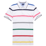 GANT 甘特 D17S222177 男士撞色条纹短袖polo衫 149元