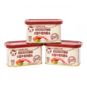 小猪呵呵 火腿午餐肉罐头 198g*3罐 猪肉含量≥90%