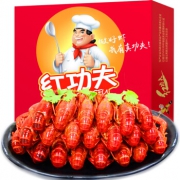 限地区、京东PLUS会员：红功夫 麻辣小龙虾1.8kg 4-6钱/35-45只  净虾1kg *2件 93.8元包邮（多重优惠）