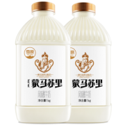 兰格格 草原低温酸奶 1000g*2桶 37元包邮