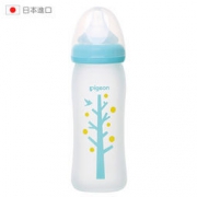 Pigeon 贝亲 婴儿宽口径婴儿奶瓶 240ml 小树款 M号奶嘴 *2件