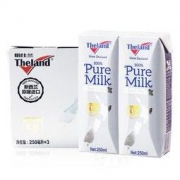Theland纽仕兰 全脂4.0g蛋白纯牛奶250ml*3盒新西兰进口 *2件