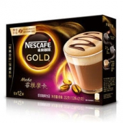 雀巢（Nestle）咖啡 金牌馆藏 睿雅摩卡咖啡 速溶 冲调饮品 21gX12条 *3件
