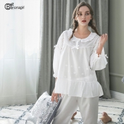 bananagirl CM15089-1 刺绣蕾丝家居服套装 *2件 182.4元（合91.2元/件）