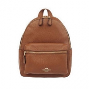 COACH 蔻驰 MINI CHRISTIE F38263 女士牛皮双肩包 玫红色
