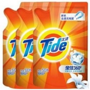 汰渍 Tide 洁净除菌洗衣液（洁雅百合香）500g/袋*3 （新旧香型随机发货） *10件
