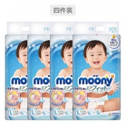 9日10点：日本原装进口，L54片x4包装，moony 尤妮佳 婴儿纸尿裤