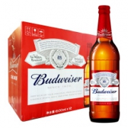百威(Budweiser)啤酒600ml*12大瓶  整箱