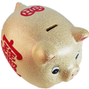 创意大金猪存钱罐儿童陶瓷储蓄罐摆件 10.88元