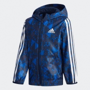 23日0点、天猫亲子节：adidas 阿迪达斯 儿童连帽梭织茄克 169元包邮（限前575件）