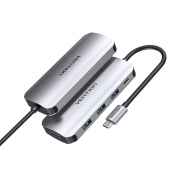 VENTION 威迅 五合一Type-C扩展坞（USB3.0*3/HDMI/100W PD） 89元包邮（需用券）