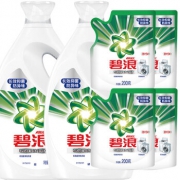 京东PLUS会员：碧浪 机洗超净洗衣液 超值套装 (3kg*2+200g*4) 64.9元（双重优惠）