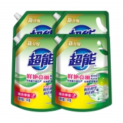 88VIP：超能 植翠低泡洗衣液 1kg*4 *4件 104.2元包邮（需用券，合26.05元/件）