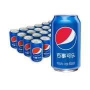 百事可乐 碳酸饮料 330*24罐*2+赠送6连包