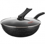 25日0点、88VIP：COOKER KING 炊大皇 炒锅黑晶石不粘锅 30cm 75.05元包邮（需用券）