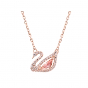 88VIP：SWAROVSKI 施华洛世奇 Dazzling Swan系列 5469989 镂空粉红天鹅项链 350.55元包邮（需用券）